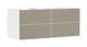 Hansgrohe-HG-Xevolos-E-Waschtischunterschrank-Mattweiss-1370-550-mit-4-Schubkaesten-fuer-Konsolen-mit-Aufsatzwaschtisch-geschliffen-links-Bronze-Struktur-54236390 gallery number 1